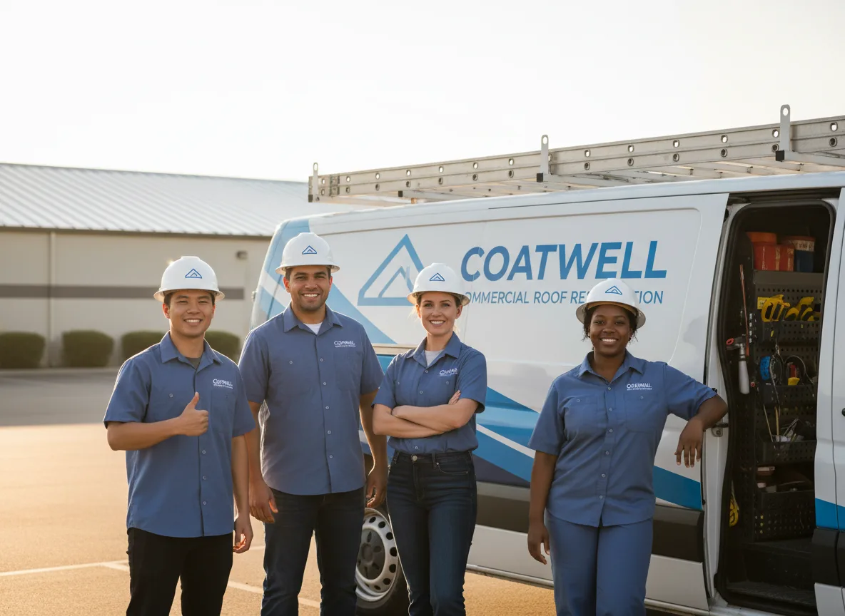 Commercial roof coating company in Milfay, OK